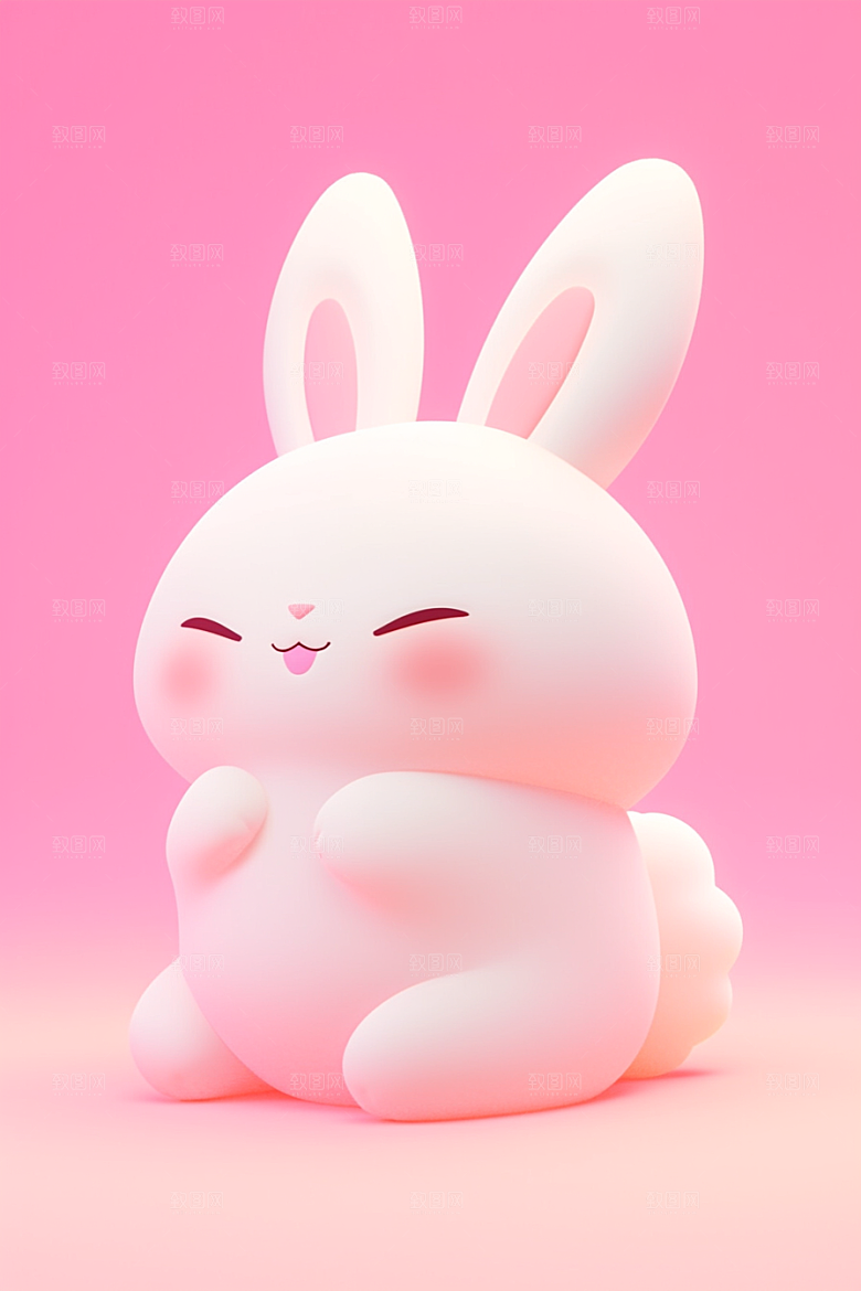 CG小兔子形象3D模型