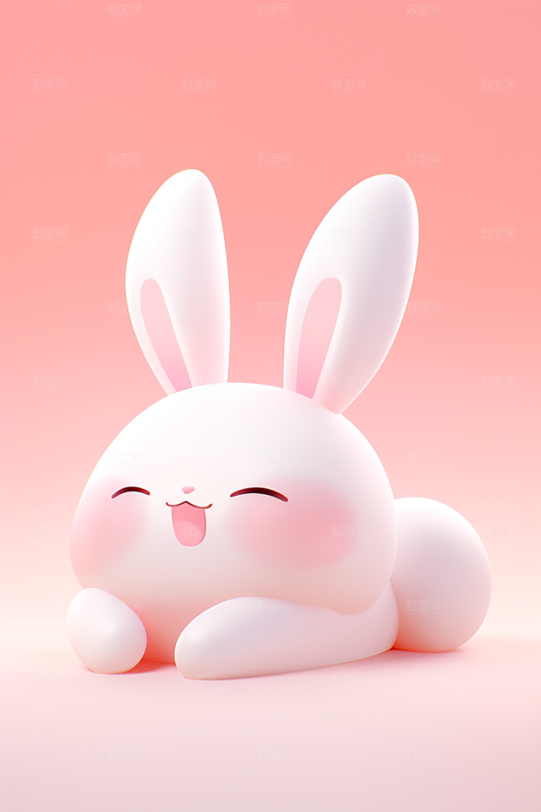 CG小兔子3D小动物模型
