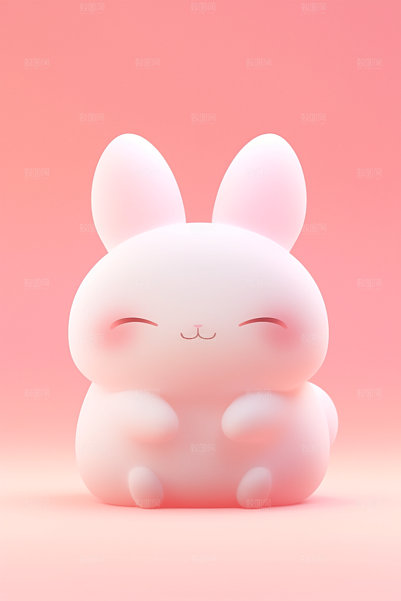 CG小兔子形象小动物模型