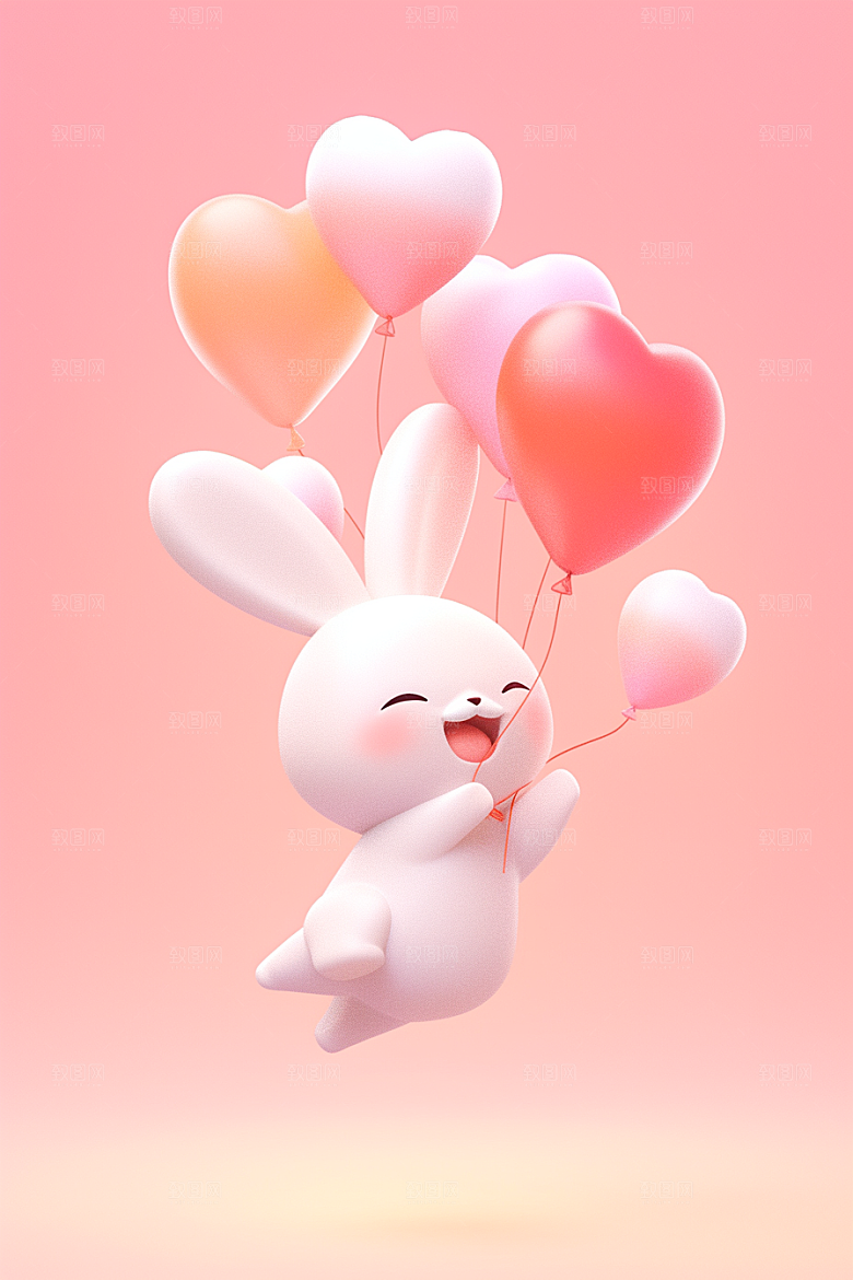 CG小兔子小动物C4D模型