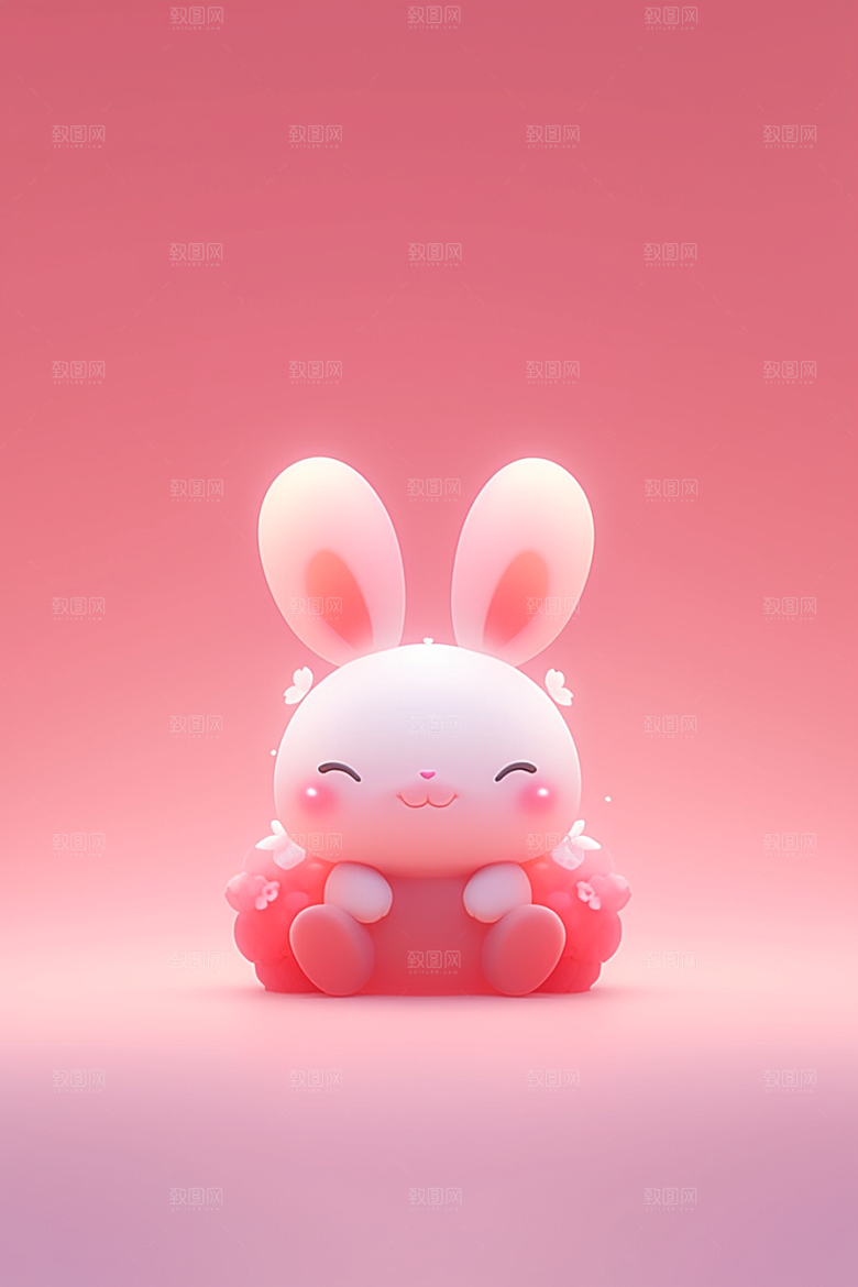 CG小兔子立体IP模型
