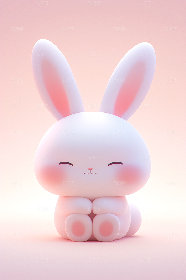 CG小兔子3D立体模型