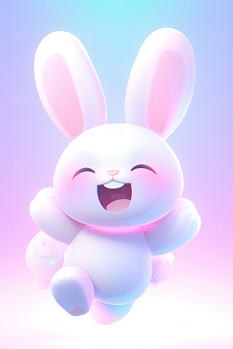 CG小兔子立体3D模型