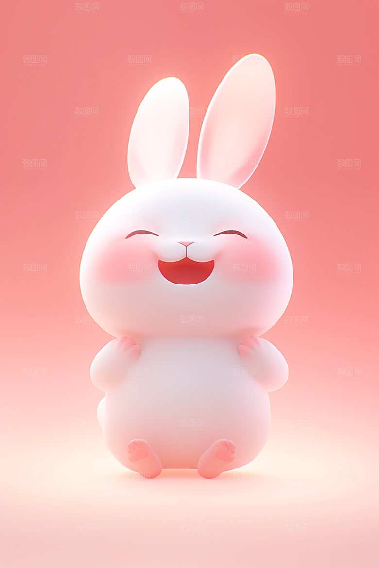 CG小兔子IP拟人模型