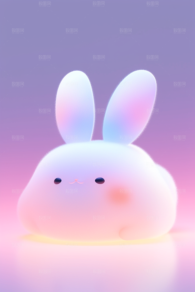 CG小兔子C4D卡通模型