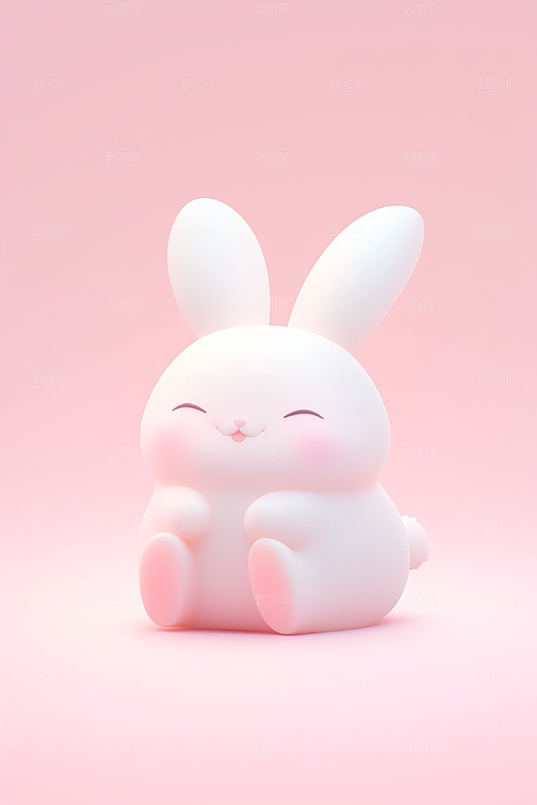 CG小兔子小动物IP模型