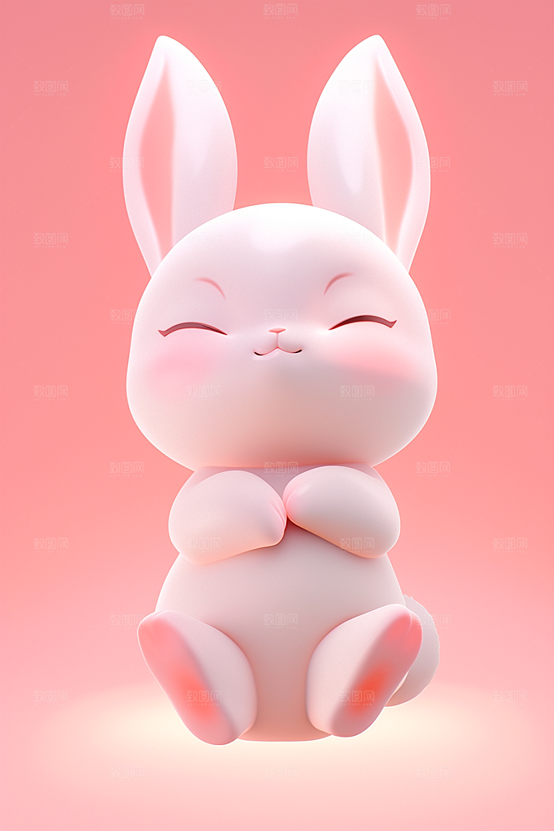 CG小兔子IP形象模型