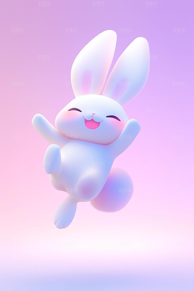 CG小兔子IP立体模型