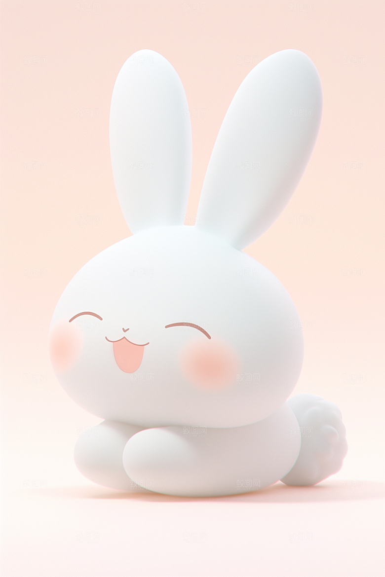CG小兔子C4D小动物模型