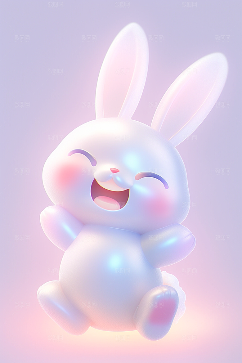 CG小兔子3D小白兔模型