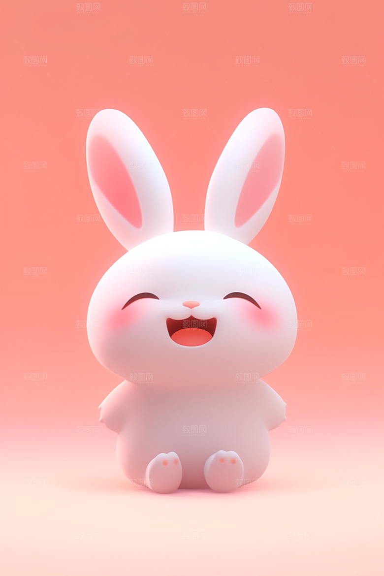 CG小兔子IP立体模型