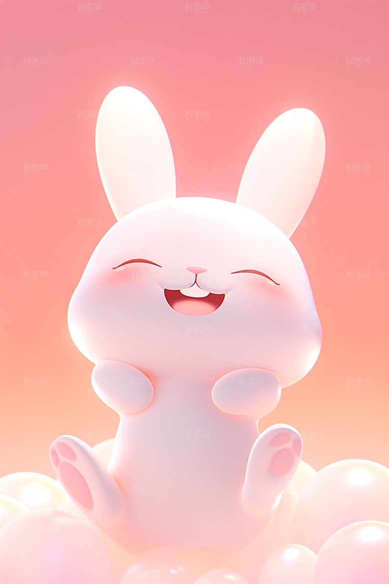CG小兔子3D立体模型
