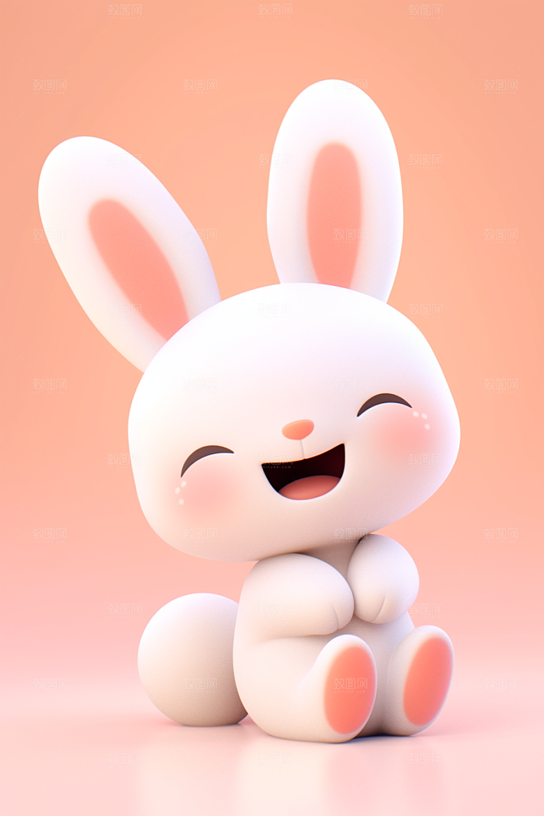 CG小兔子立体小动物模型