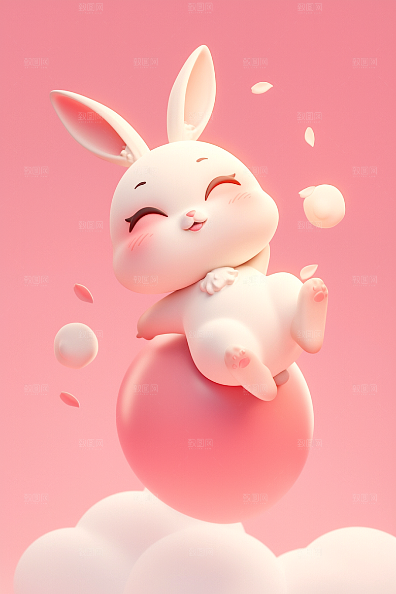 CG小兔子IP拟人模型