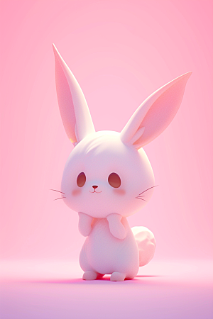 CG小兔子3DC4D模型