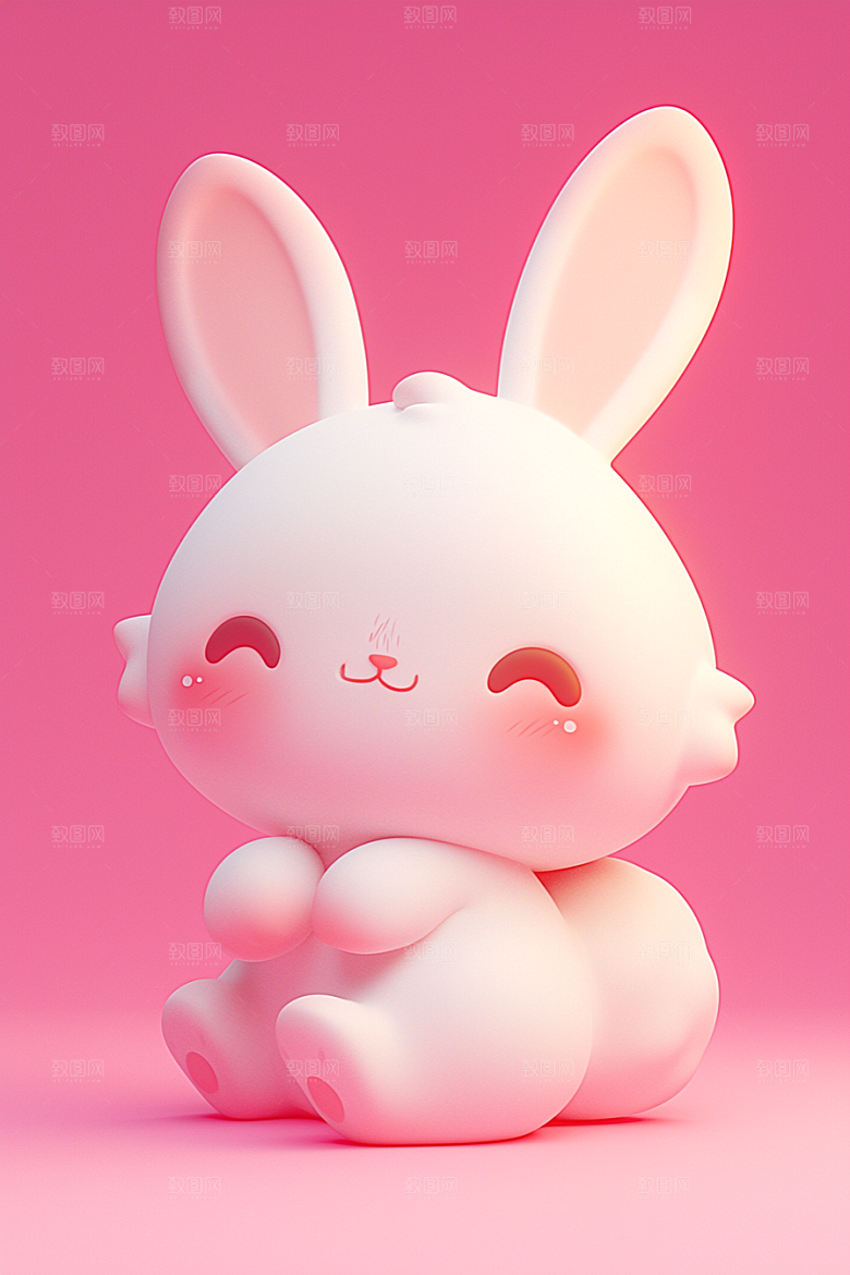 CG小兔子3D小动物模型