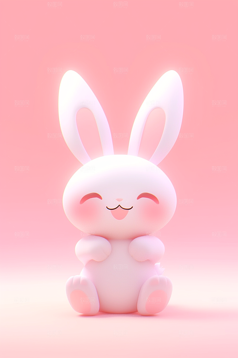 CG小兔子形象3D模型