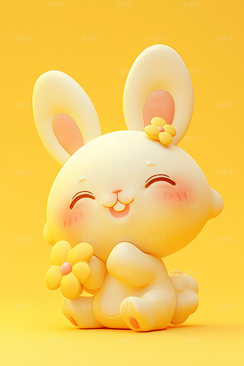 CG小兔子IP立体模型