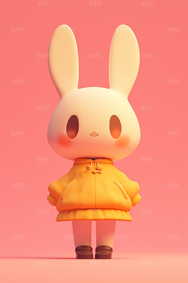 CG小兔子立体3D模型