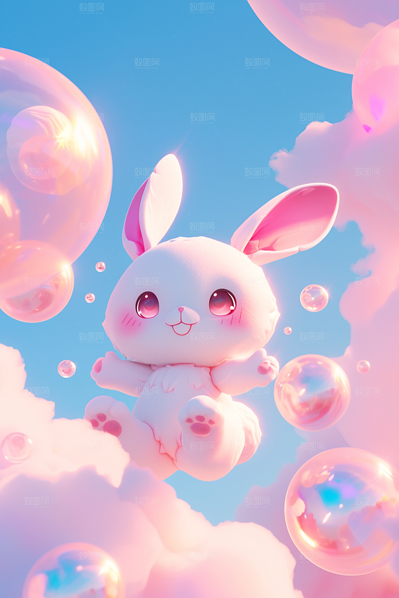 CG小兔子形象3D模型