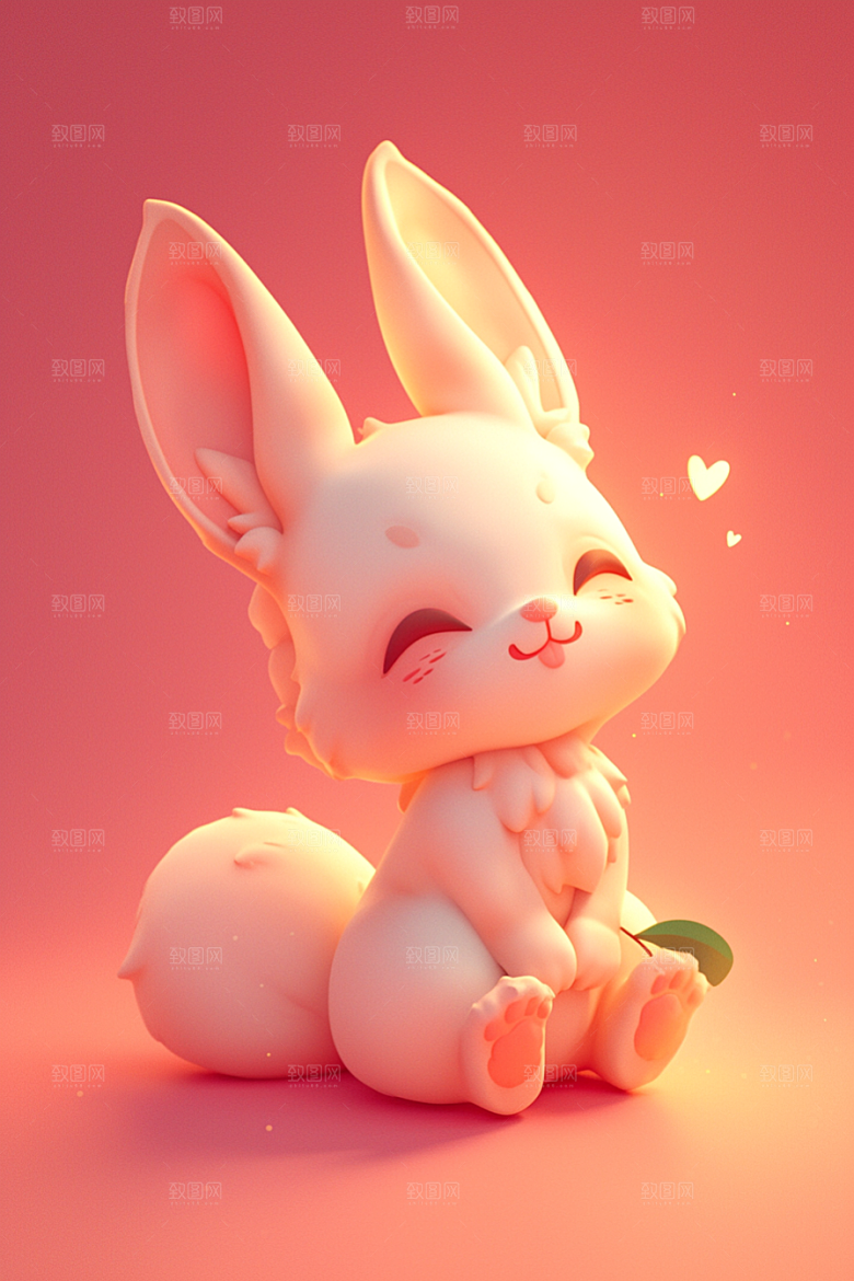 CG小兔子3D小动物模型