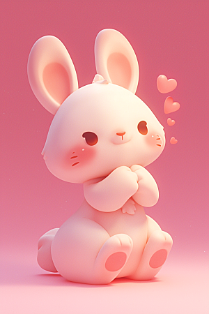 CG小兔子形象可爱模型