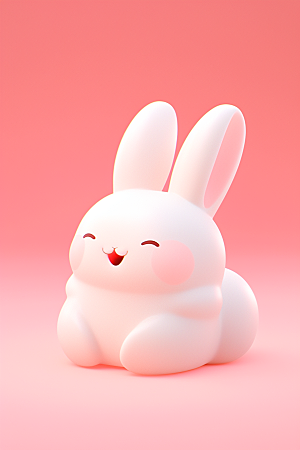 CG小兔子立体可爱模型