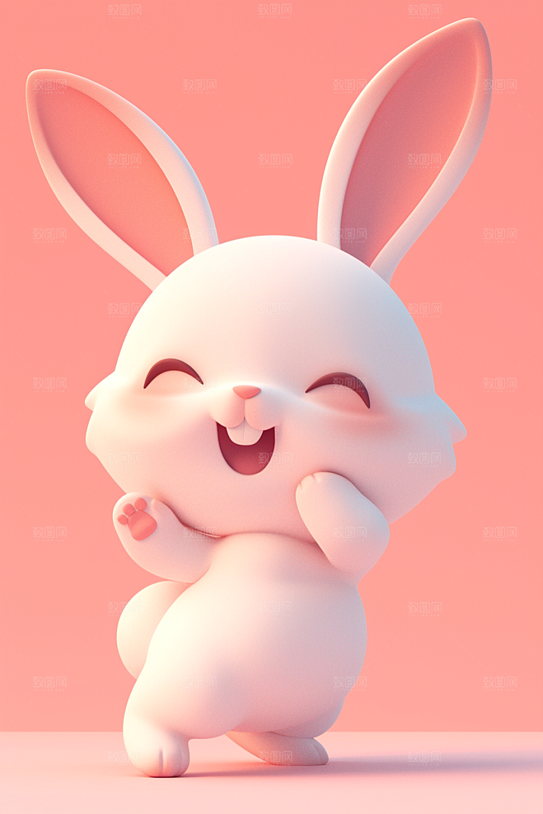 CG小兔子立体小动物模型