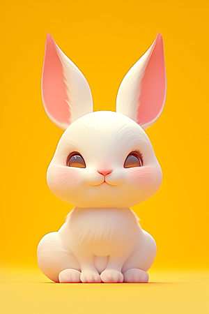 CG小兔子形象3D模型