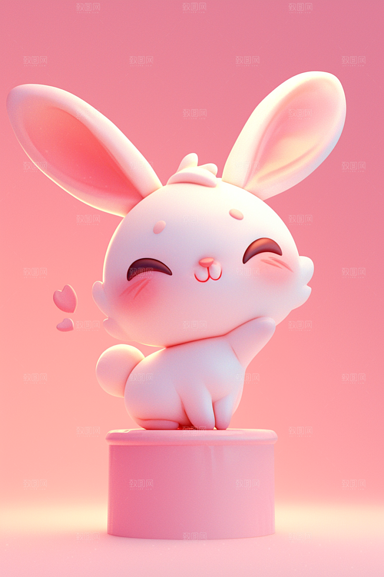 CG小兔子立体卡通模型