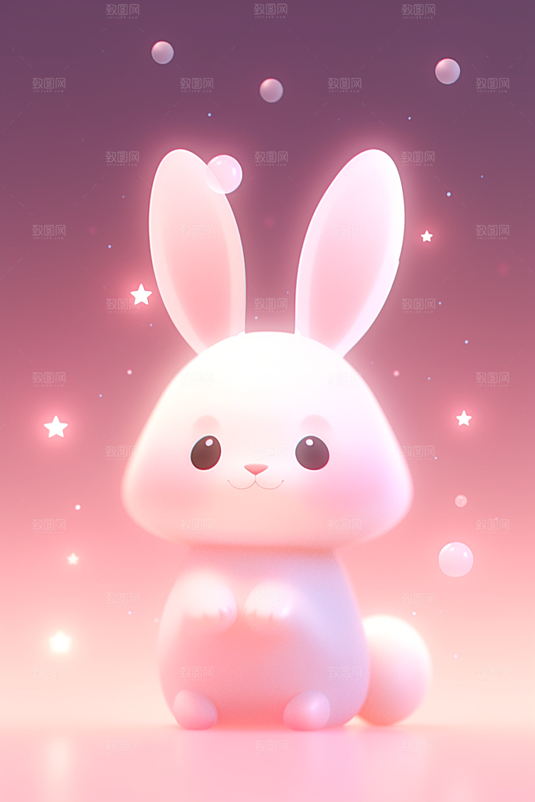 CG小兔子立体3D模型