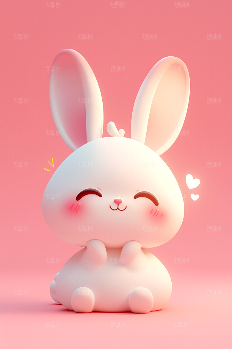 CG小兔子IP3D模型