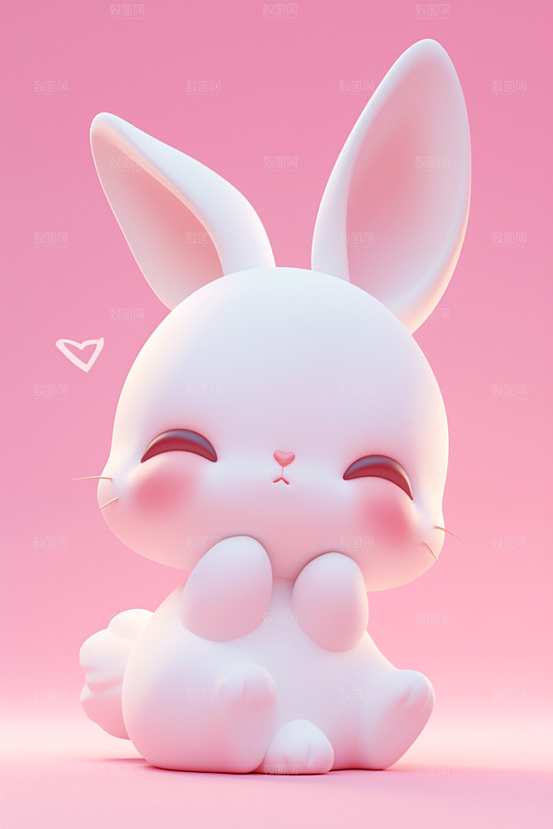 CG小兔子立体3D模型