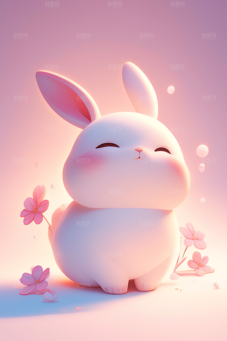 CG小兔子立体卡通模型