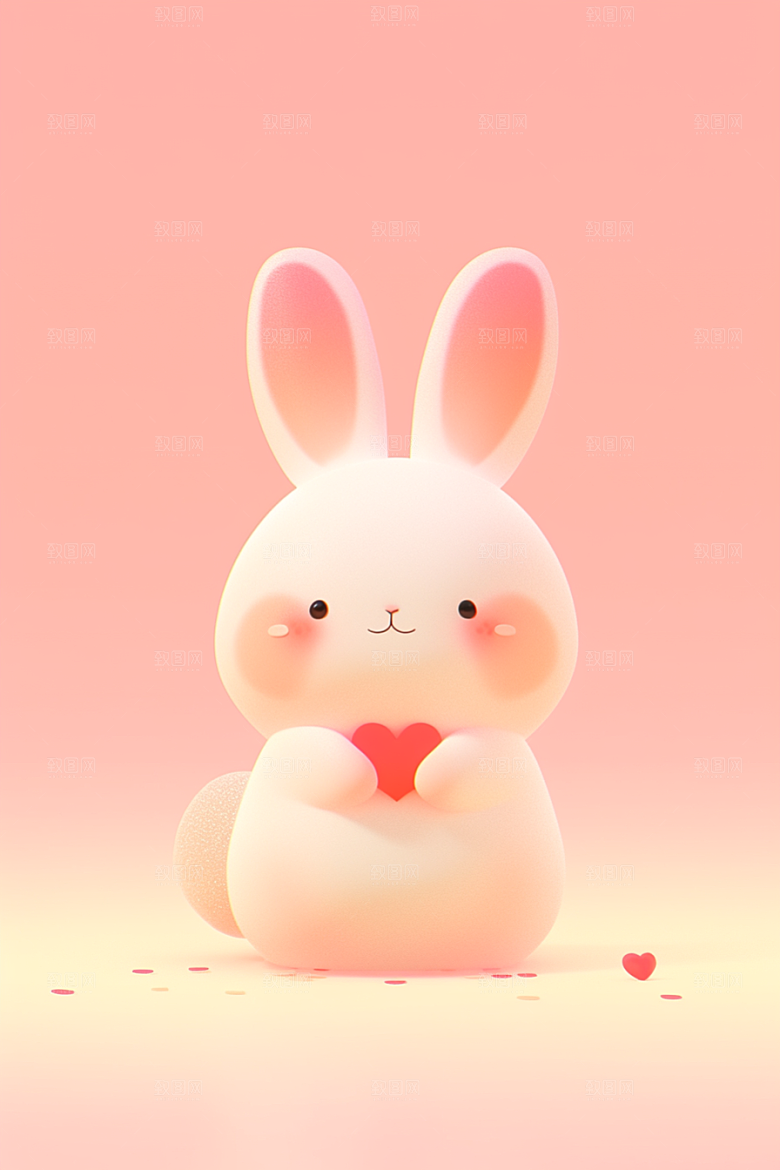 CG小兔子卡通立体模型