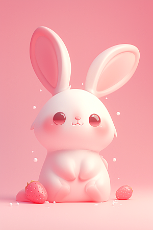 CG小兔子IP卡通模型