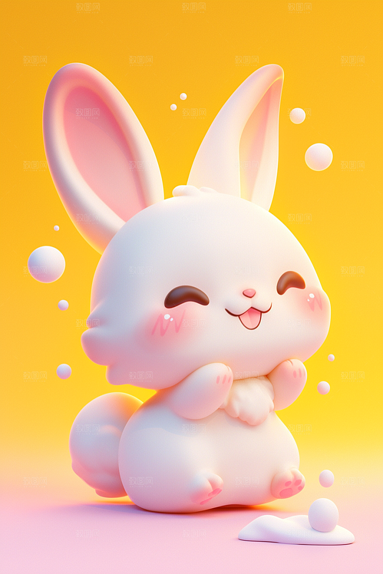 CG小兔子IP拟人模型
