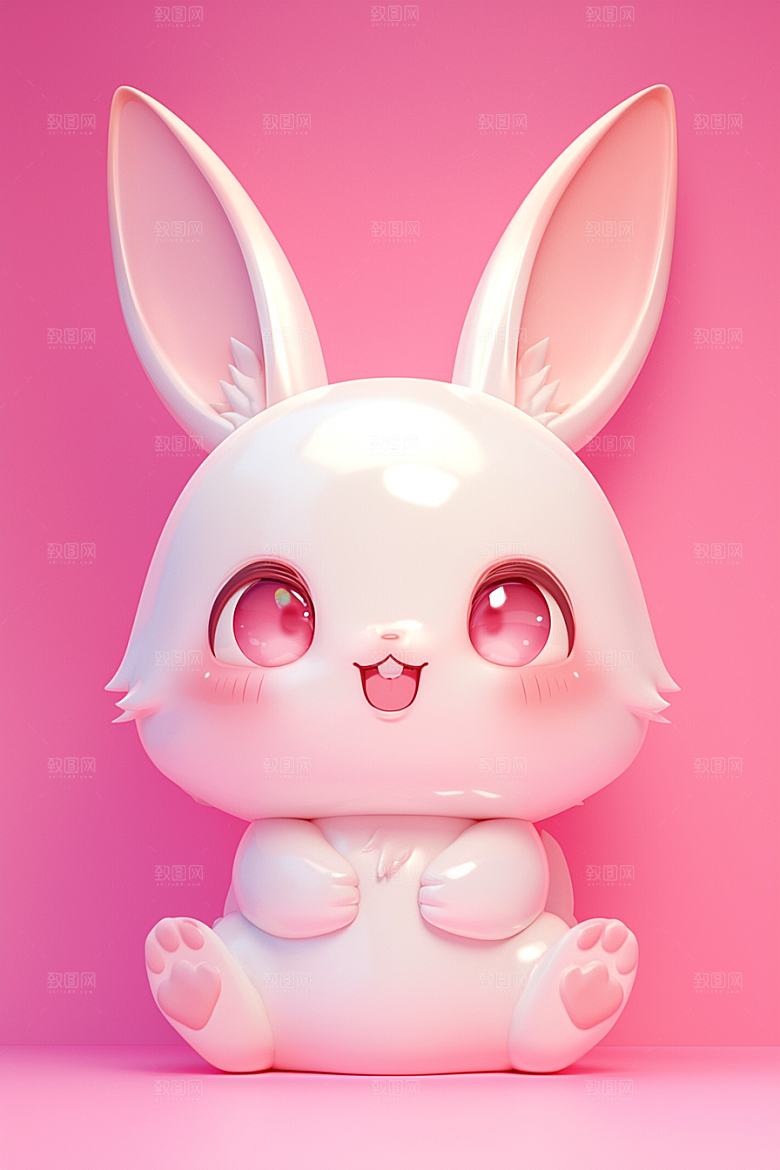 CG小兔子3D小动物模型