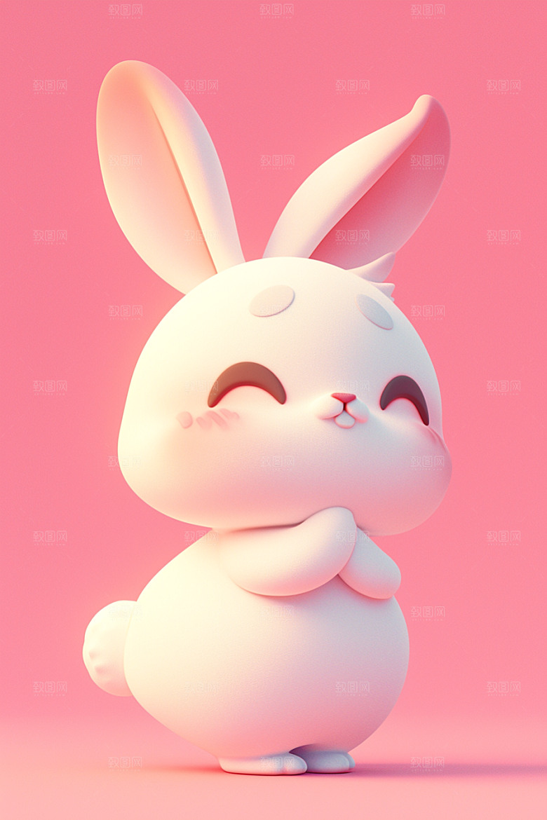 CG小兔子立体3D模型