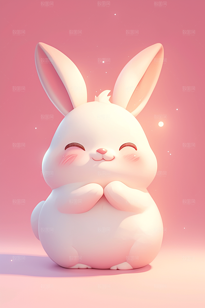 CG小兔子IP拟人模型