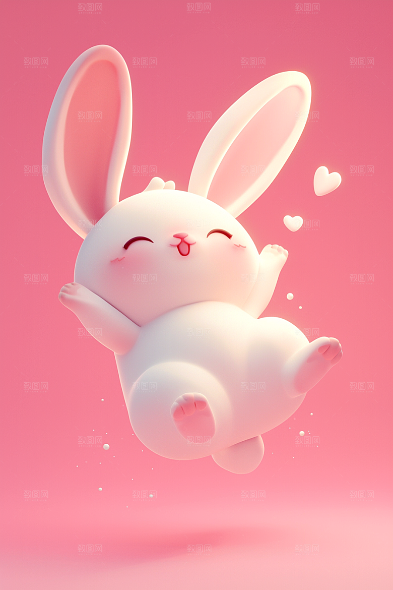 CG小兔子立体3D模型
