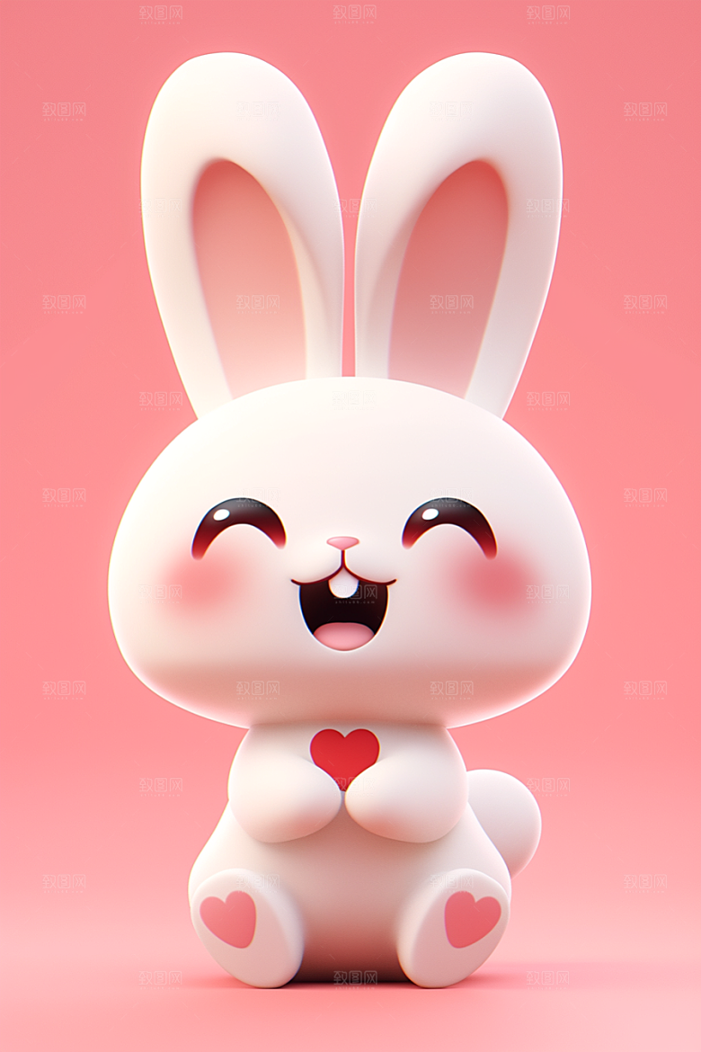 CG小兔子立体IP模型