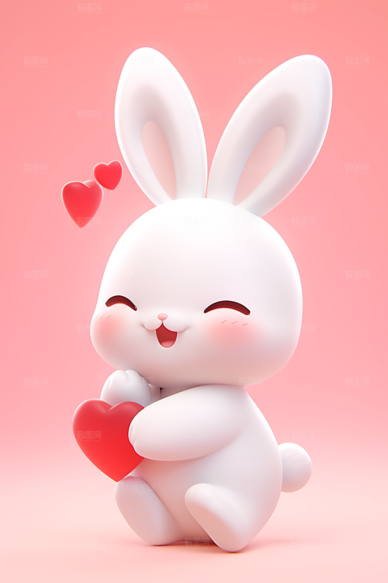 CG小兔子3D立体模型