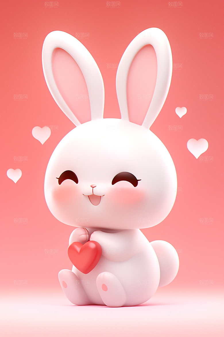 CG小兔子3D立体模型