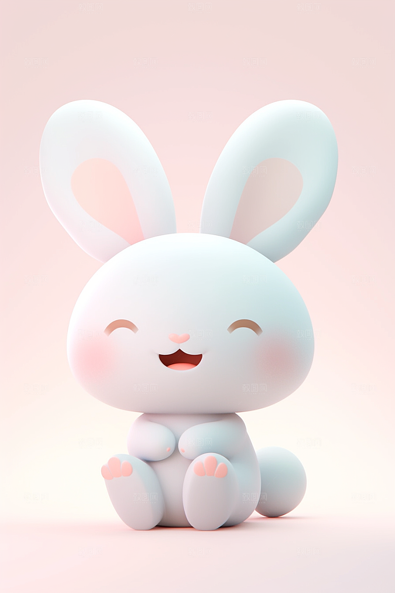 CG小兔子3D立体模型