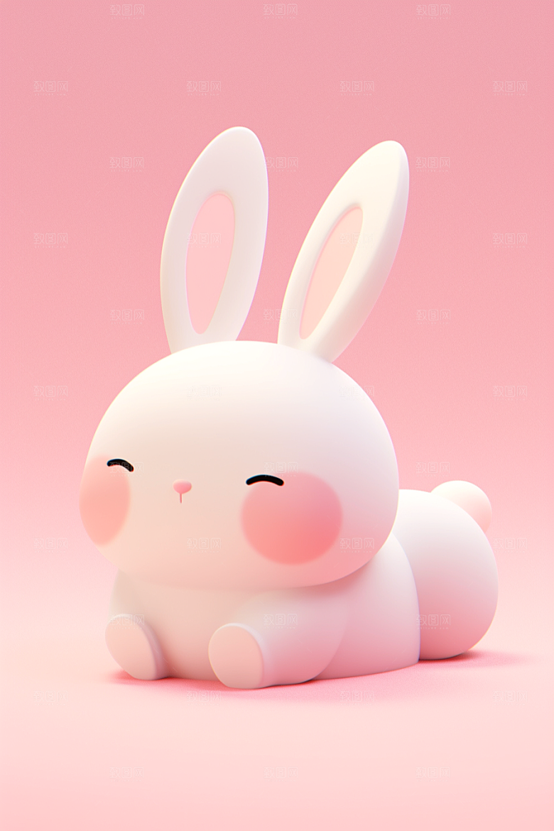 CG小兔子3D立体模型