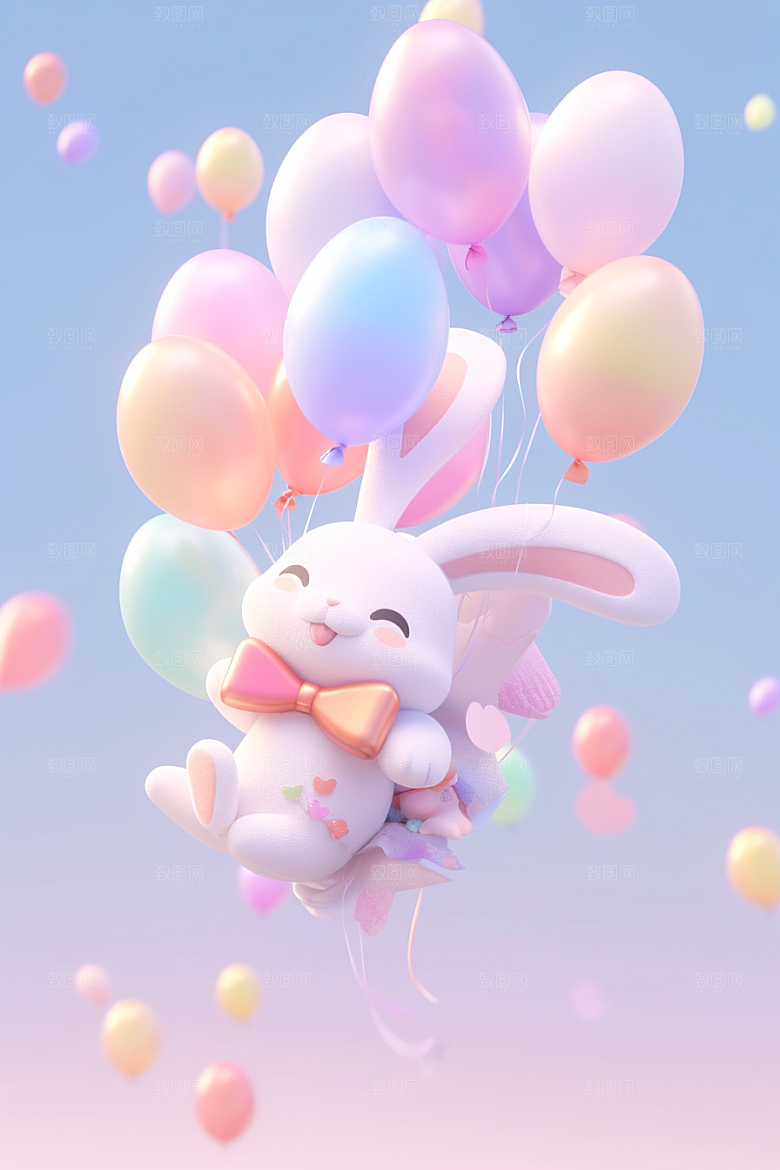 CG小兔子小动物C4D模型