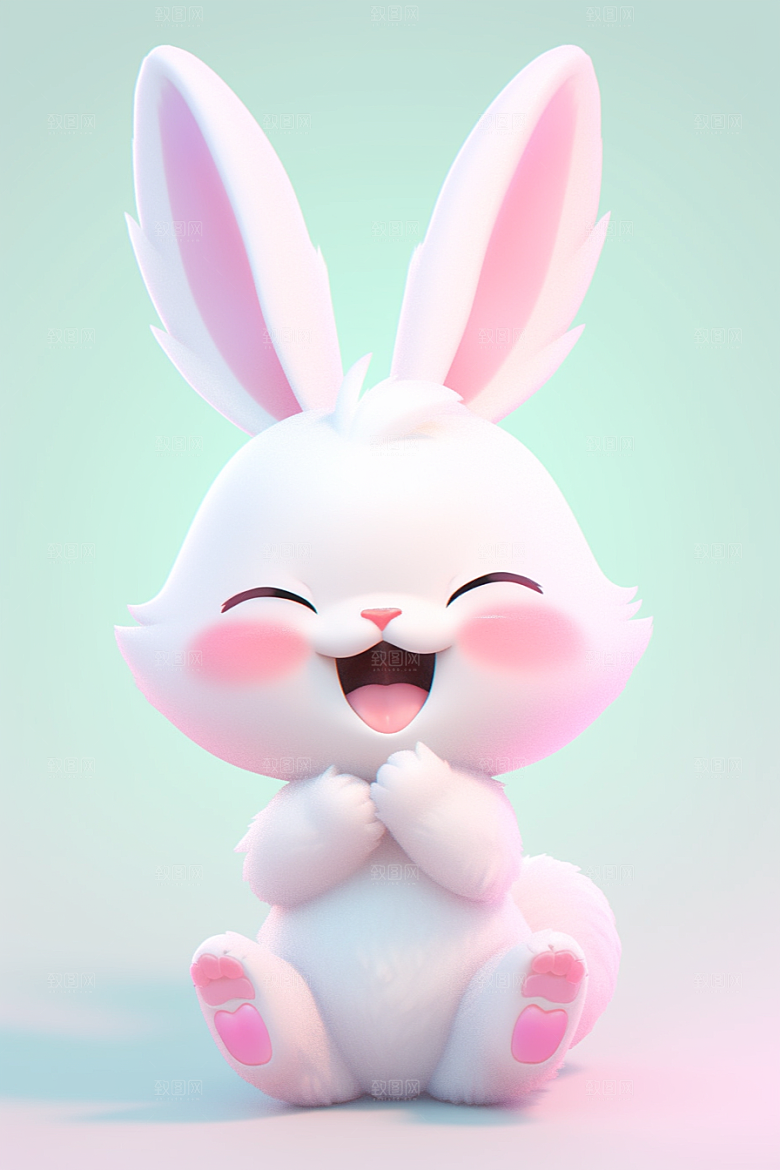 CG小兔子IP拟人模型