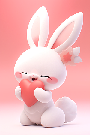 CG小兔子IP小白兔模型