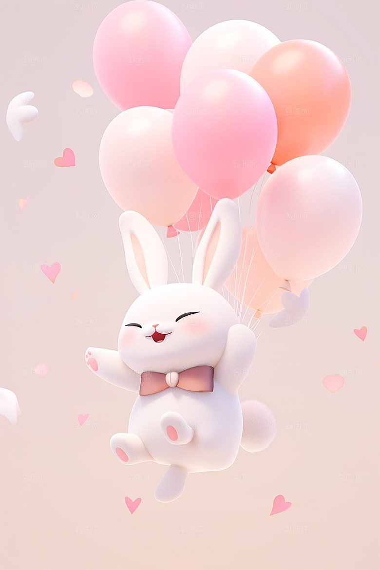 CG小兔子形象C4D模型